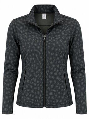 90 Degree by Reflex Women’s L Leopard Print Full Zip Athletic Jacket L